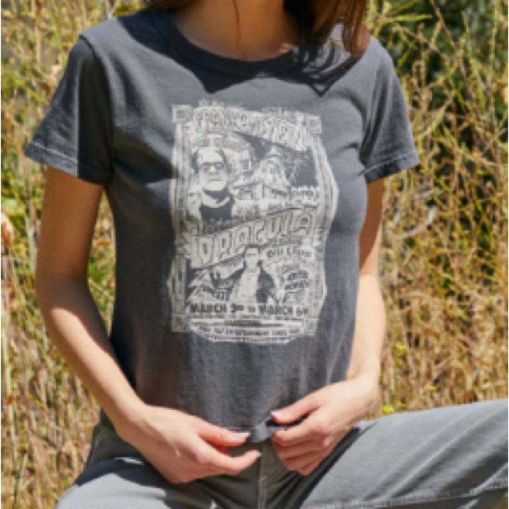 brandy melville frankenstein graphic tee